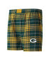 Фото #1 товара Men's Green, Gold Green Bay Packers Concord Flannel Boxers