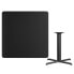 Фото #2 товара 42'' Square Black Laminate Table Top With 33'' X 33'' Table Height Base