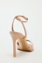 High-heel sandals with ankle strap