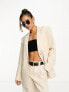 Фото #1 товара NA-KD co-ord oversized tailored blazer in beige