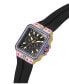 Women's Multi-Function Black Silicone Watch 34mm