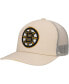 Фото #1 товара Men's Cream Boston Bruins Foam Front Trucker Adjustable Hat