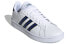 Фото #4 товара Кроссовки мужские adidas Neo Grand Court бело-черно-синие
