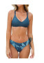 Фото #1 товара Women's Strappy Bralette & Ruched Drawstring Bikini Set
