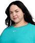 Фото #3 товара Plus Size Active Sportswear Essential Women's Logo T-Shirt