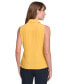 Women's Solid Button-Down Sleeveless Top