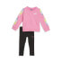 Puma TwoPiece Fleece Crew Neck Sweatshirt & Leggings Set Toddler Girls Black, Pi