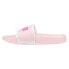 Puma Leadcat 2.0 Crystal Glam Logo Slide Womens Pink Casual Sandals 384210-01