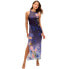 Фото #2 товара SUPERDRY Printed Satin sleeveless long dress