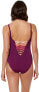 Фото #2 товара Bleu Rod Beattie Women's 189557 Lace Down Mio One Piece Swimsuit Size 12