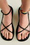 Leather strappy sandals