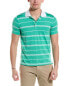 Фото #1 товара Brooks Brothers Stripe Golf Polo Shirt Men's Green S