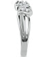 ფოტო #7 პროდუქტის Cubic Zirconia Double Heart Toe Ring, Created for Macy's