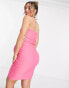 Vesper Maternity halterneck midi dress in pink