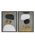 Фото #1 товара Neutral Stones Figural 2-Pc Framed Canvas Wall Art Set