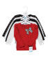 ფოტო #3 პროდუქტის Baby Girls Long Sleeve T-Shirts, Houndstooth Red