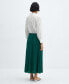 ფოტო #4 პროდუქტის Women's Pleated Long Skirt