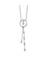 ფოტო #1 პროდუქტის Preciosa Crystal Circle Dangle Pendant Cable Chain Necklace