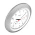 Фото #2 товара Mebus 19450, Wall, Digital clock, Round, Silver, White, Plastic, Modern