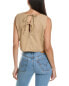 Фото #2 товара Reveriee Boxy Linen-Blend Crop Top Women's