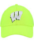 Фото #3 товара Men's Neon Green Wisconsin Badgers Signal Call Performance Flex Hat