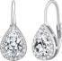 Silver ORIANNA drop earrings with zircons LPS0341SR