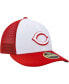 Шапка с козырьком для мужчин New Era Cincinnati Reds 2023 Бейсбольная тренировка «On-Field Batting Practice Low Profile 59FIFTY» бело-красная Красно-белый, 7 1/4 - фото #3