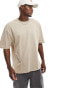 ASOS DESIGN oversized t-shirt in beige with back souvenir print