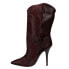 Lucchese Clarissa Pointed Toe Womens Brown Dress Boots BL7505