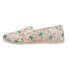 Фото #3 товара TOMS Belmont Graphic Slip On Womens Green, Off White, Pink Flats Casual 1001945