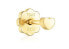 Фото #1 товара Gold heart piercing earrings Basics 211513030