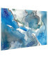 Фото #4 товара 'Subtle Blues I' Frameless Free Floating Tempered Glass Panel Graphic Wall Art, 32" x 48"