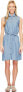 Фото #1 товара Fig Clothing Women's 249808 Denim Blue Luc Top Size Medium