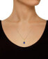 Фото #2 товара Macy's tanzanite (1 ct. t.w.) & Diamond Accent 18" Pendant Necklace in 14k Gold