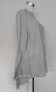 Style &Co Women's Mock Neck Sweater Tiered Bell Sleeve Gray white trim XS