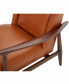 Фото #7 товара Jollene 29" Leather Winged Accent Chair, Created for Macy's