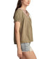 ფოტო #3 პროდუქტის Women's Embroidered Tie-Neck Peasant Top