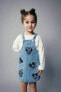 Kız Bebek Disney Mickey & Minnie Jean Salopet Elbise B8184a524sp