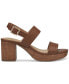 Фото #2 товара Women's Astridd Memory Foam Double Band Block Heel Sandals, Created for Macy's