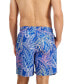 Фото #2 товара Плавки для мужчин Club Room Dot Leaf-Print Quick-Dry 7" Swim Trunks, Created for Macy's