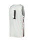 Men's #1 White Cincinnati Bearcats Team Replica Basketball Jersey