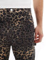 Reclaimed Vintage animal print trouser