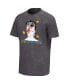 Men's Black Distressed David Bowie Aladdin Sane Rainbow Washed T-shirt