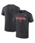 Фото #1 товара Men's Heather Charcoal Arizona Diamondbacks 2023 National League Champions Locker Room Big and Tall T-shirt