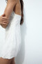 Фото #7 товара Короткое платье с вышивкой ZARA