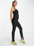 Band Of Stars premium side split leg bandage jumpsuit in black