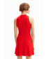 ფოტო #4 პროდუქტის Women's Short ribbed skater dress