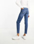 Фото #9 товара Stradivarius tall slim mom jean with stretch in authentic blue