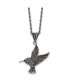 ფოტო #1 პროდუქტის Marcasite Hummingbird Pendant Singapore Chain Necklace