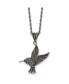 Фото #1 товара Chisel marcasite Hummingbird Pendant Singapore Chain Necklace